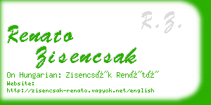 renato zisencsak business card
